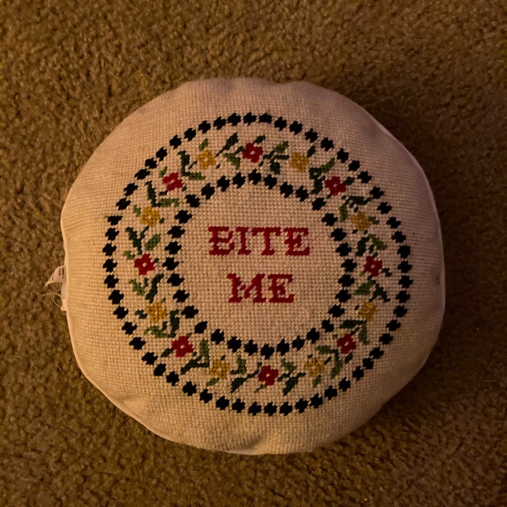 Cross stitch pillow